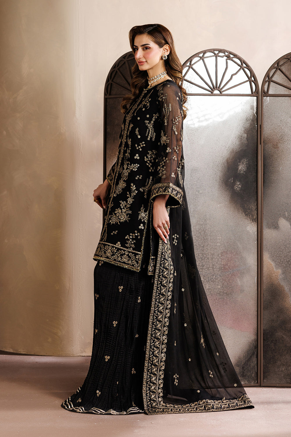 Zarif | Zayrah Formals | ZYR-SUMBUL-05 - by Libasekhas UK - Registered Vendor of : Zarif - 100% Original Designer Dress