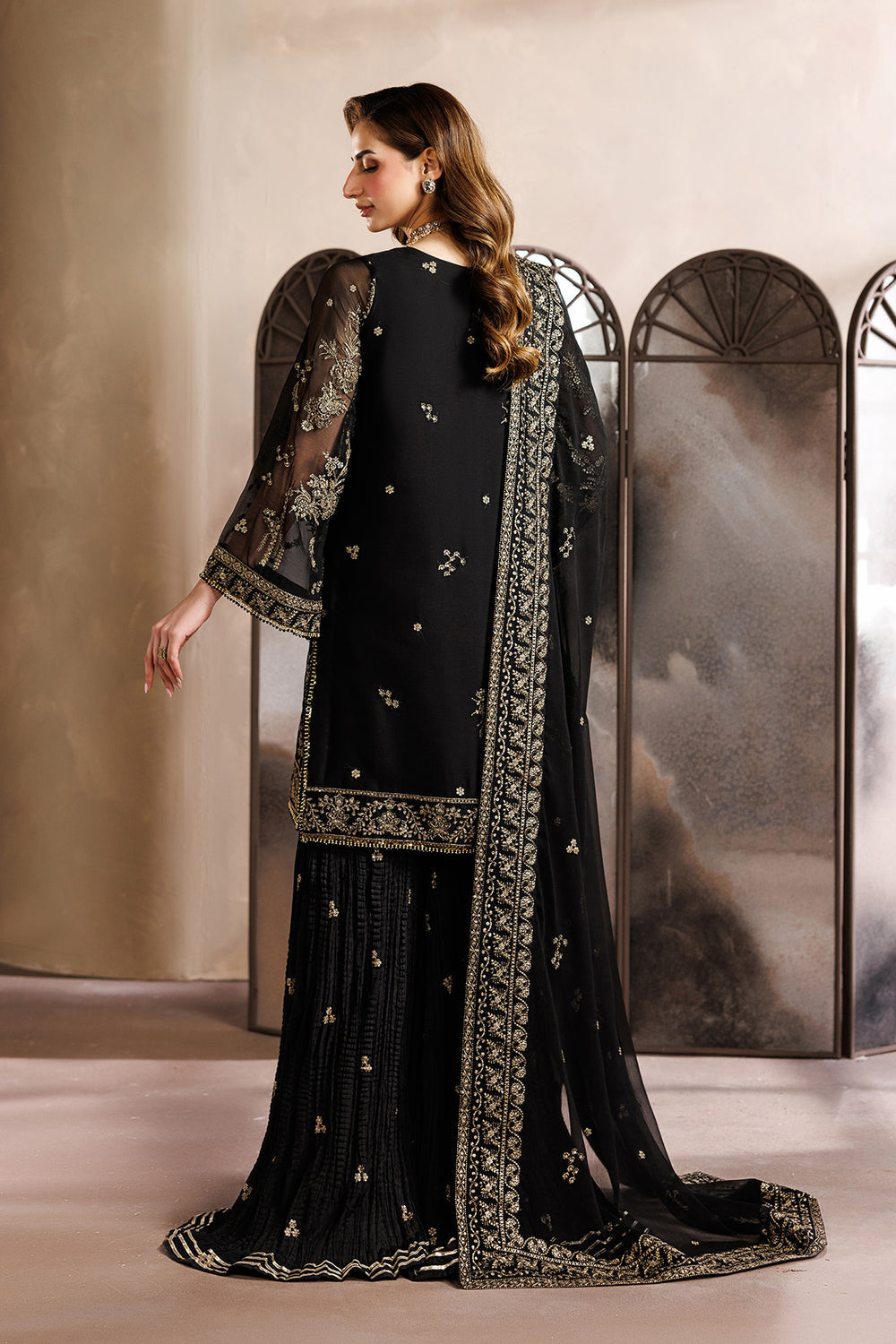 Zarif | Zayrah Formals | ZYR-SUMBUL-05 - by Libasekhas UK - Registered Vendor of : Zarif - 100% Original Designer Dress