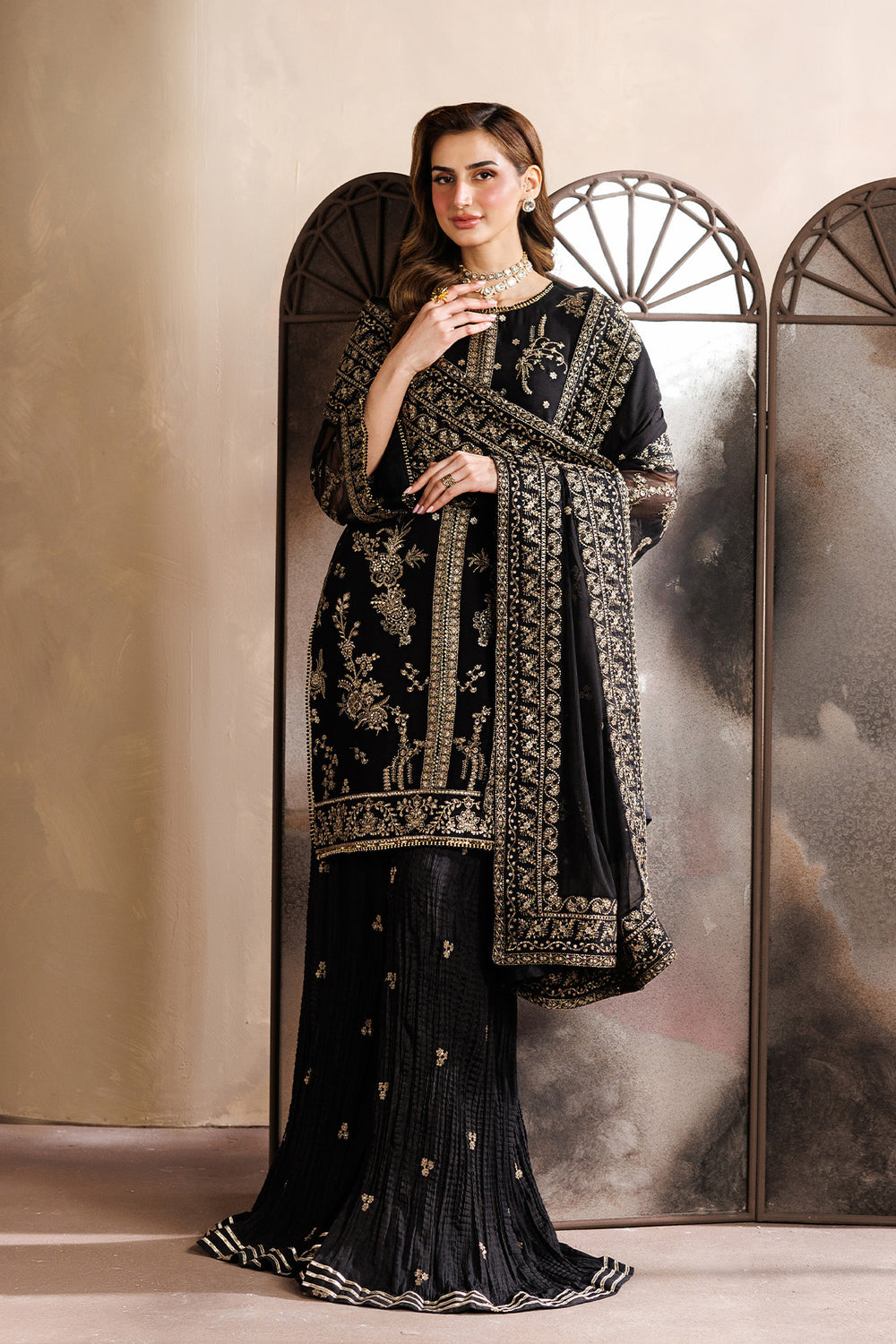 Zarif | Zayrah Formals | ZYR-SUMBUL-05 - by Libasekhas UK - Registered Vendor of : Zarif - 100% Original Designer Dress