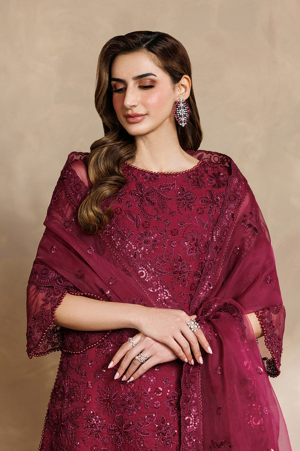 Zarif | Zayrah Formals | ZYR-SURKH-01 - by Libasekhas UK - Registered Vendor of : Zarif - 100% Original Designer Dress