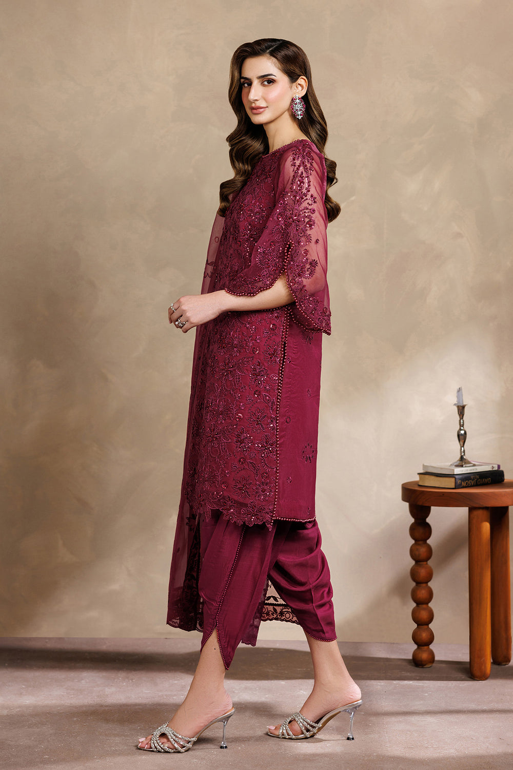 Zarif | Zayrah Formals | ZYR-SURKH-01 - by Libasekhas UK - Registered Vendor of : Zarif - 100% Original Designer Dress