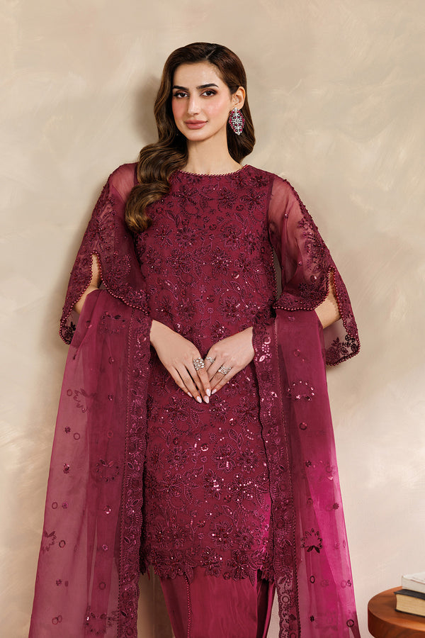 Zarif | Zayrah Formals | ZYR-SURKH-01 - by Libasekhas UK - Registered Vendor of : Zarif - 100% Original Designer Dress