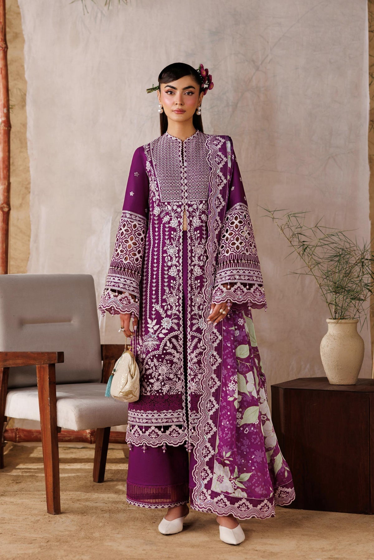 Akbar Aslam | Elea Lawn 26 | Tenebris - by Libasekhas UK - Registered Vendor of : Akbar Aslam - 100% Original Designer Dress
