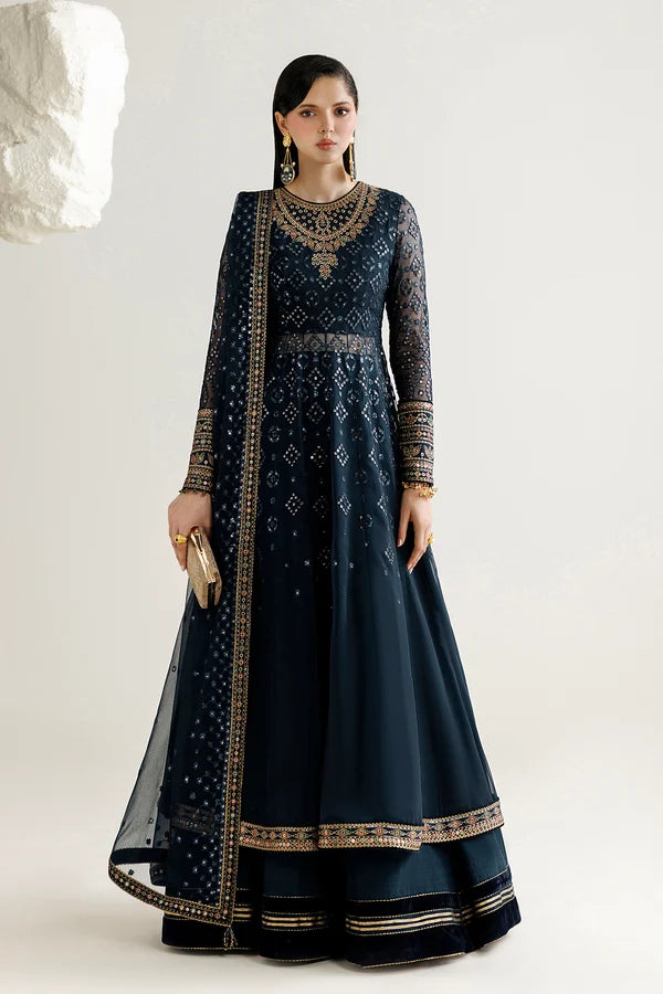 Jazmin | Mirelle Luxury Formals'26 | Blue Frock & Lehnga -UC-3144