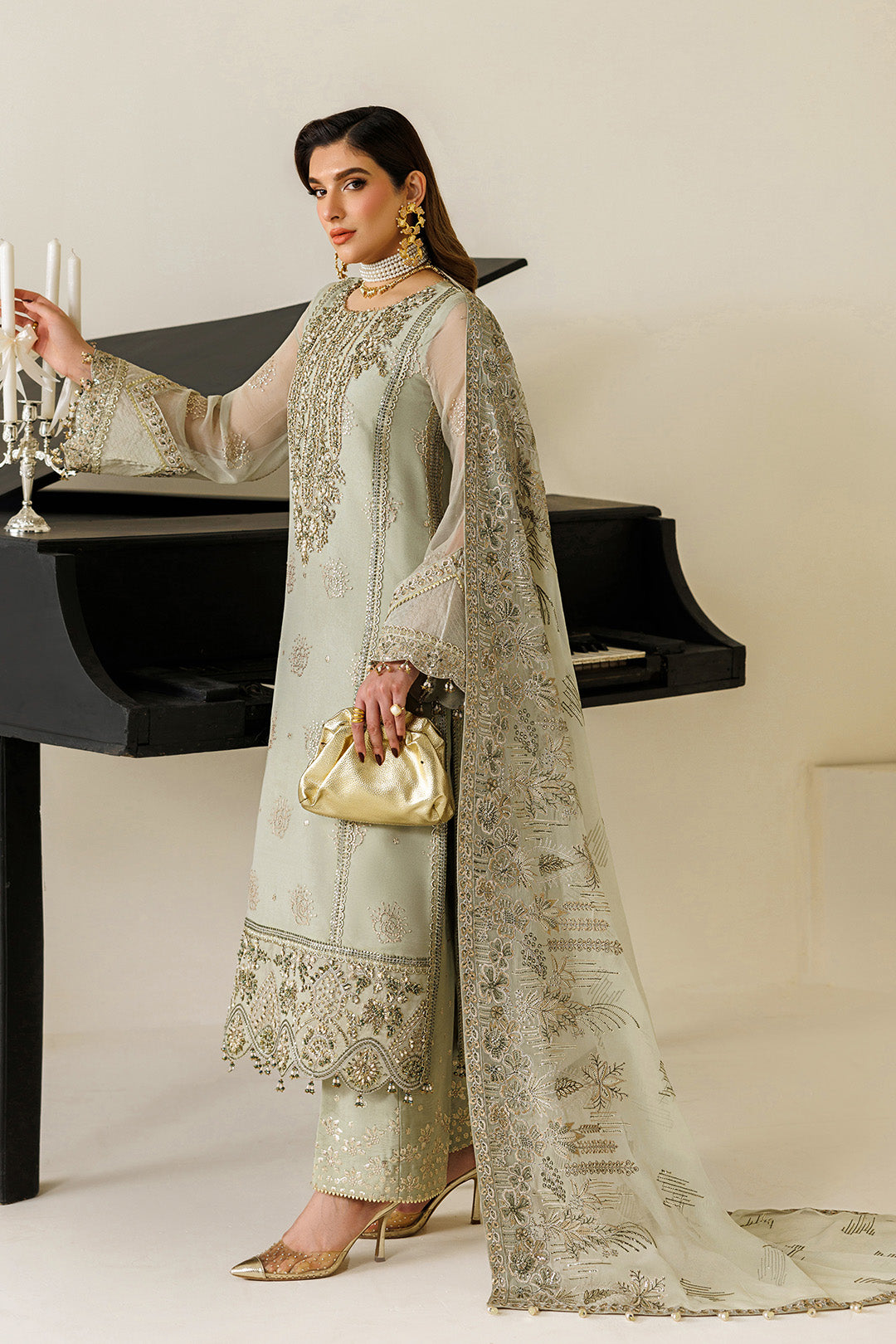 Alizeh | Aymal Luxury Bamber Chiffon | AF-BHM-4072-Javi - by Libasekhas UK - Registered Vendor of : Alizeh - 100% Original Designer Dress