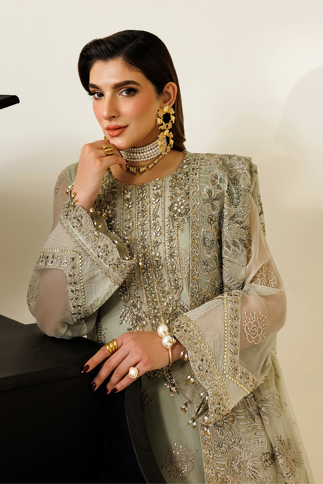 Alizeh | Aymal Luxury Bamber Chiffon | AF-BHM-4072-Javi - by Libasekhas UK - Registered Vendor of : Alizeh - 100% Original Designer Dress