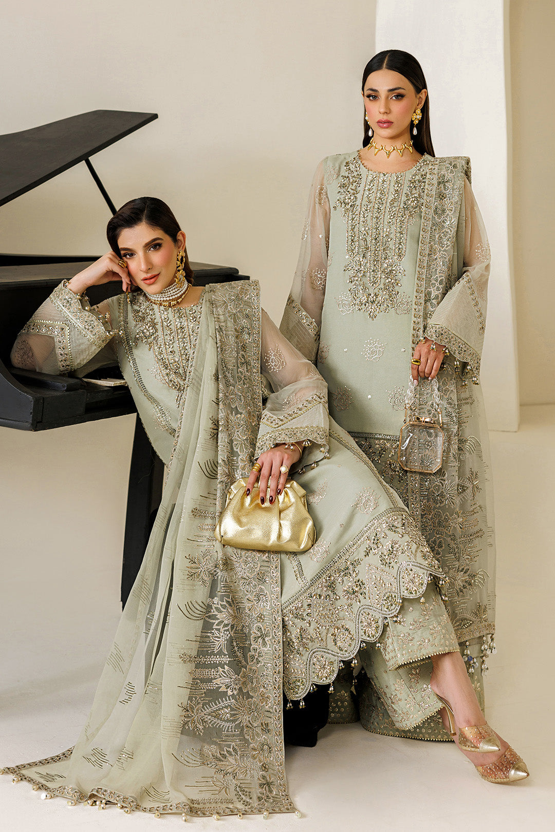 Alizeh | Aymal Luxury Bamber Chiffon | AF-BHM-4072-Javi - by Libasekhas UK - Registered Vendor of : Alizeh - 100% Original Designer Dress