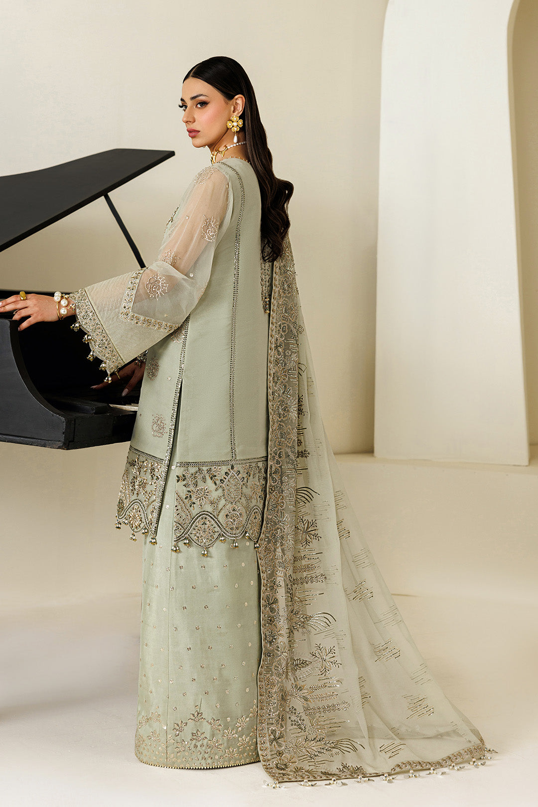 Alizeh | Aymal Luxury Bamber Chiffon | AF-BHM-4072-Javi - by Libasekhas UK - Registered Vendor of : Alizeh - 100% Original Designer Dress