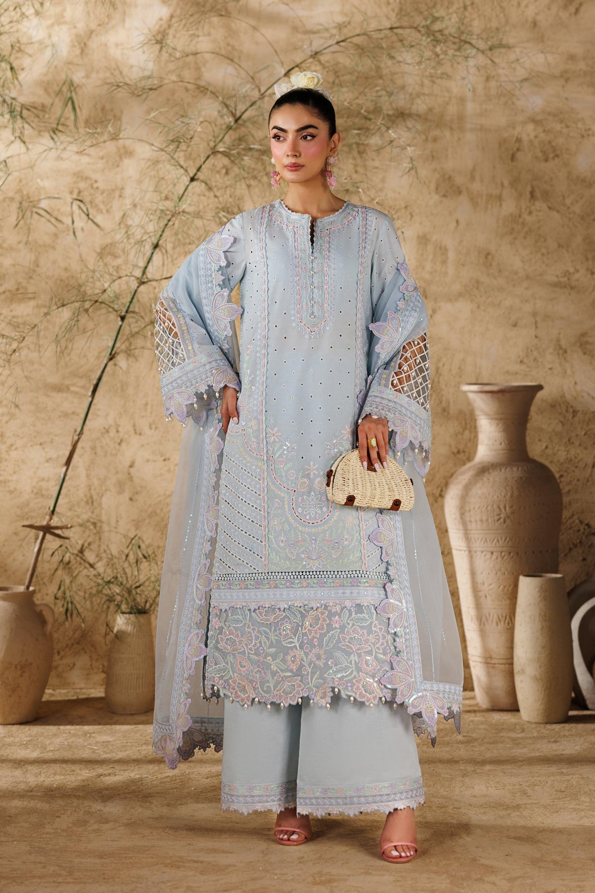 Akbar Aslam | Elea Lawn 26 | Saffron - by Libasekhas UK - Registered Vendor of : Akbar Aslam - 100% Original Designer Dress