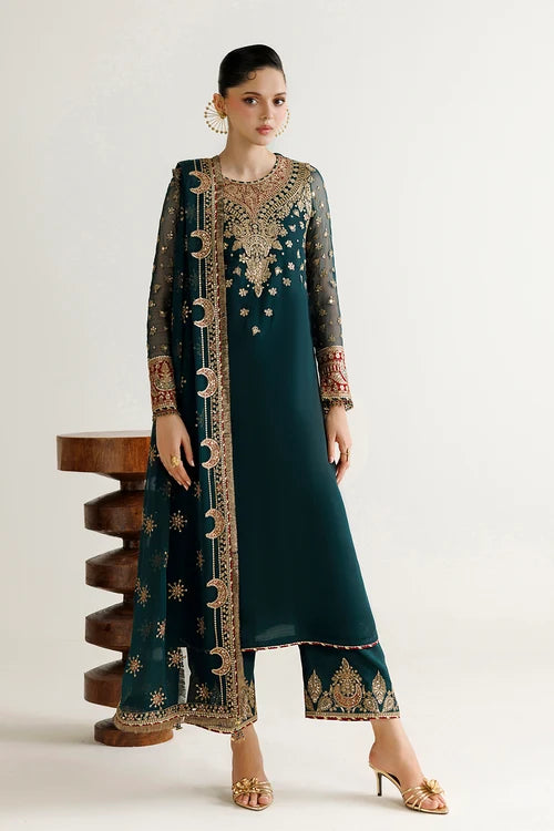 Jazmin | Mirelle Luxury Formals'26 | Teal Shirt & Trouser -UC-3139