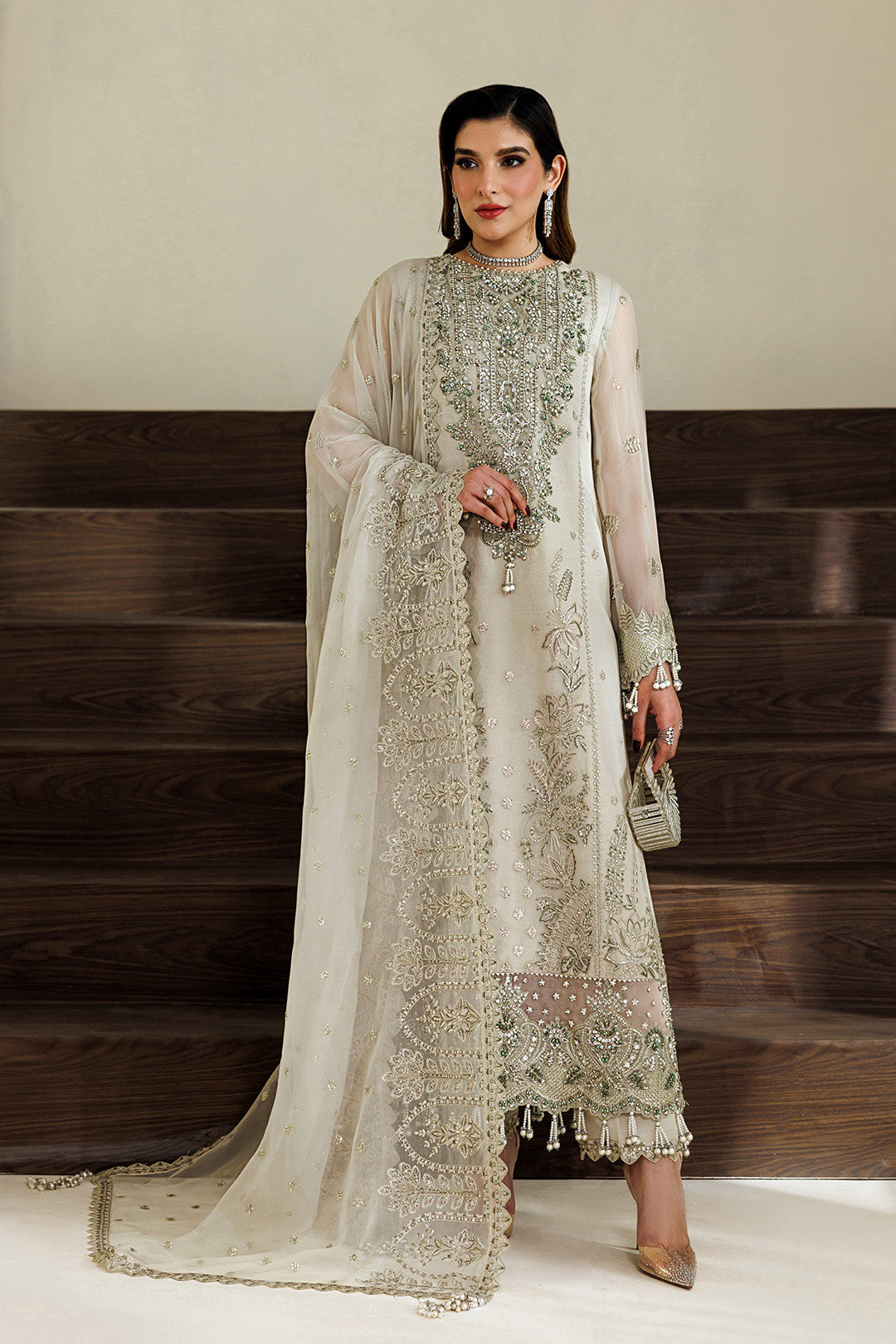 Alizeh | Aymal Luxury Bamber Chiffon | AF-BHM-4074-Navya - by Libasekhas UK - Registered Vendor of : Alizeh - 100% Original Designer Dress