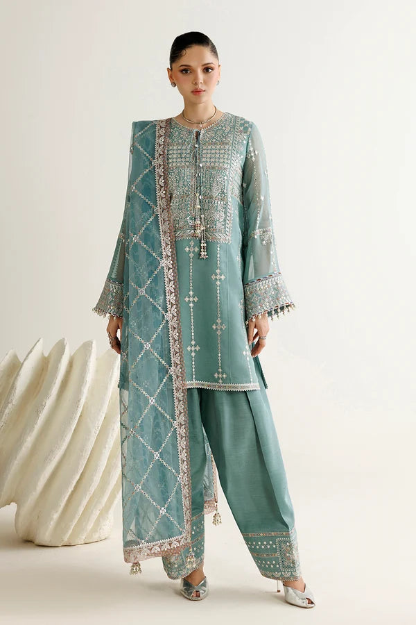 Jazmin | Mirelle Luxury Formals'26 | Aqua Green Shirt & Shalwar -UC-3138