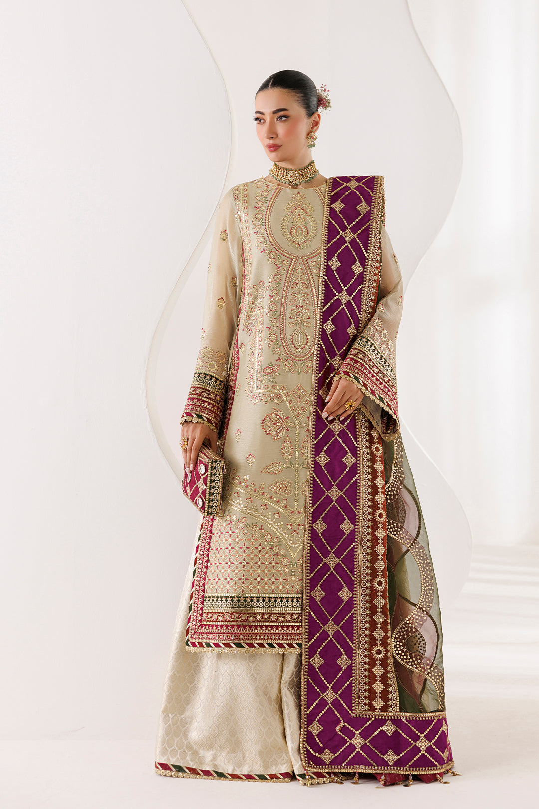 Alizeh | La Ruhe Formals | AF-CH-2264-Cew - by Libasekhas UK - Registered Vendor of : Alizeh - 100% Original Designer Dress