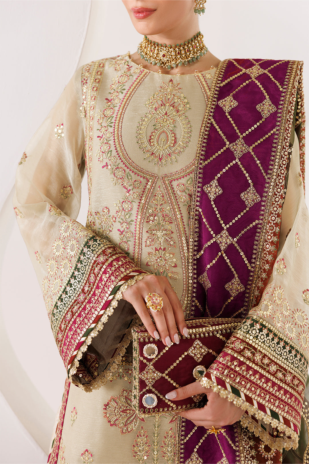 Alizeh | La Ruhe Formals | AF-CH-2264-Cew - by Libasekhas UK - Registered Vendor of : Alizeh - 100% Original Designer Dress