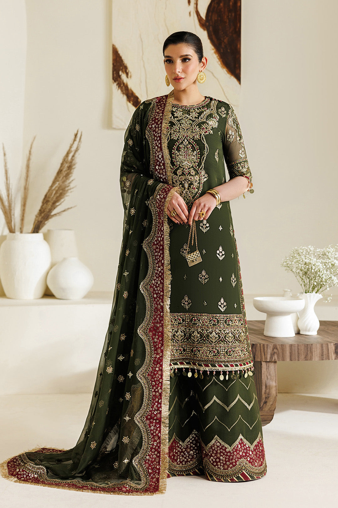 Alizeh | Aymal Luxury Bamber Chiffon | AF-BHM-4075-Hyan - by Libasekhas UK - Registered Vendor of : Alizeh - 100% Original Designer Dress