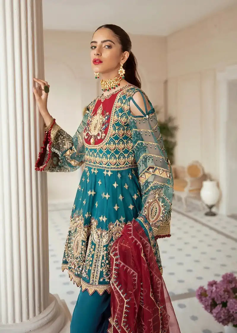 Akbar Aslam | Raqs Collection | Dale - by - Libasekhas UK - Registered Vendor of : Akbar Aslam - 100% Original Designer Dresss
