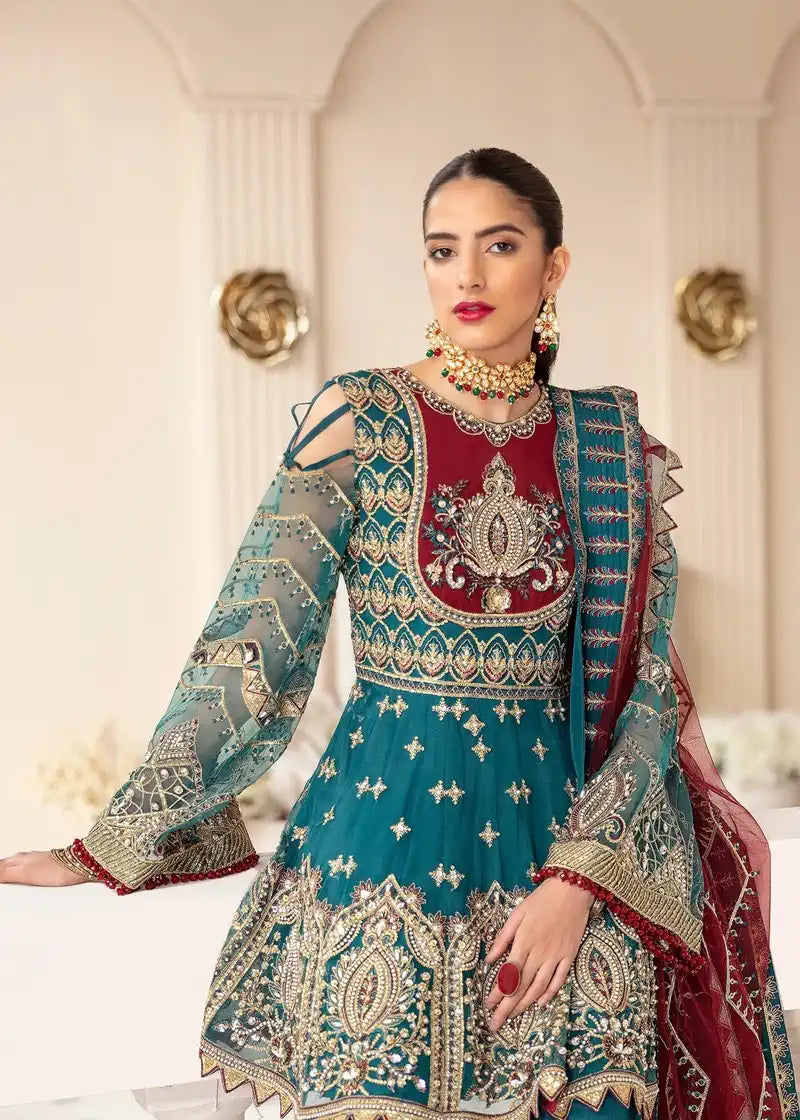 Akbar Aslam | Raqs Collection | Dale - by - Libasekhas UK - Registered Vendor of : Akbar Aslam - 100% Original Designer Dresss