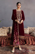 Emaan Adeel | Makhmal Velvet Edition 23 | MK-02 ROSHANAY - by - Libasekhas UK - Registered Vendor of : Emaan Adeel - 100% Original Designer Dresss