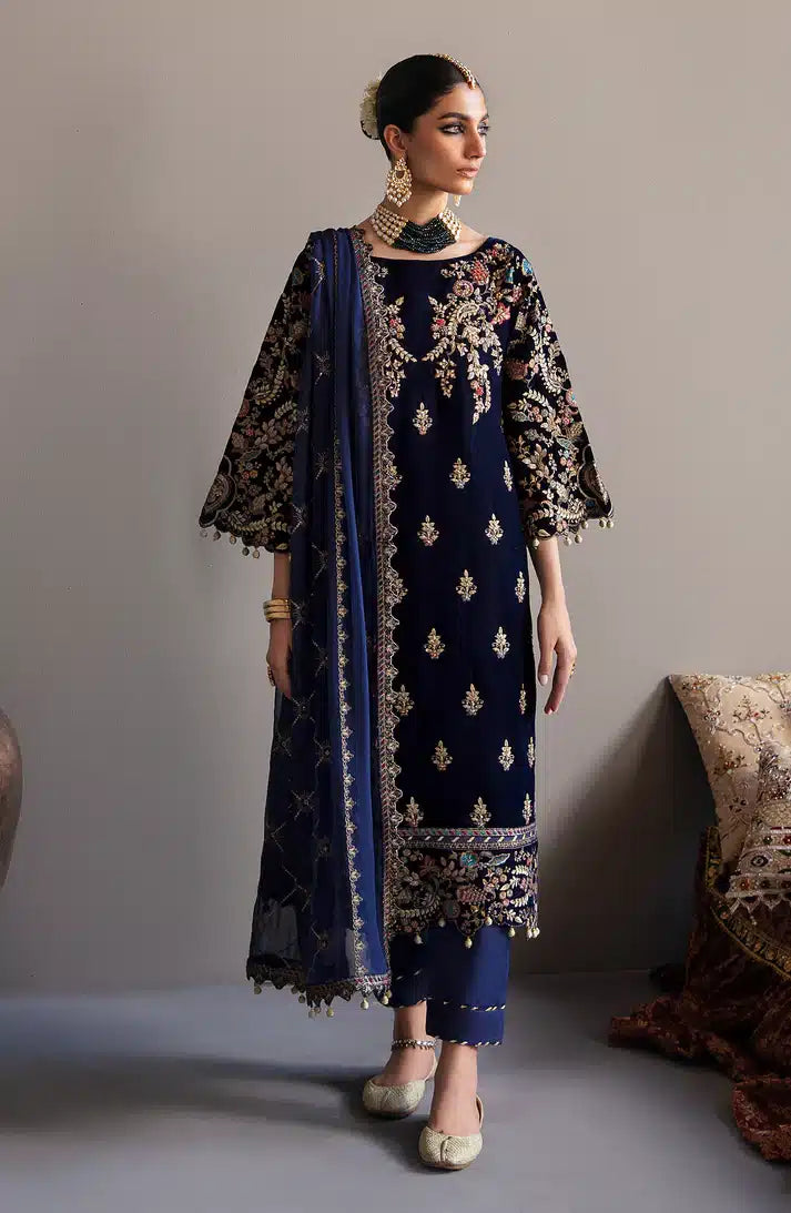 Emaan Adeel | Makhmal Velvet Edition 23 | MK-03 FALAK - by - Libasekhas UK - Registered Vendor of : Emaan Adeel - 100% Original Designer Dresss