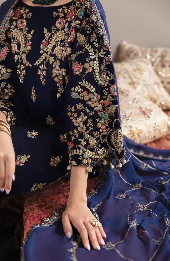 Emaan Adeel | Makhmal Velvet Edition 23 | MK-03 FALAK - by - Libasekhas UK - Registered Vendor of : Emaan Adeel - 100% Original Designer Dresss