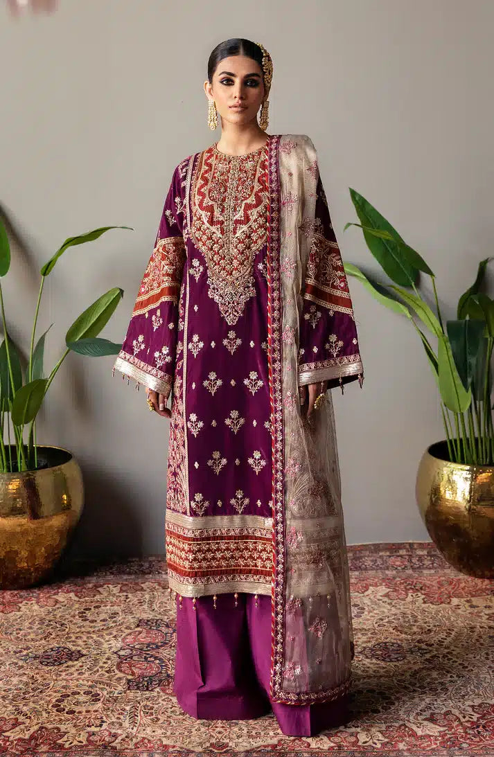Emaan Adeel | Makhmal Velvet Edition 23 | MK-05 MAHZARA - by - Libasekhas UK - Registered Vendor of : Emaan Adeel - 100% Original Designer Dresss