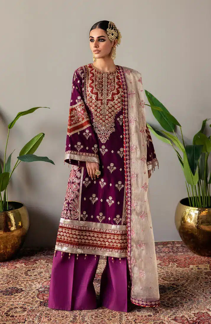 Emaan Adeel | Makhmal Velvet Edition 23 | MK-05 MAHZARA - by - Libasekhas UK - Registered Vendor of : Emaan Adeel - 100% Original Designer Dresss