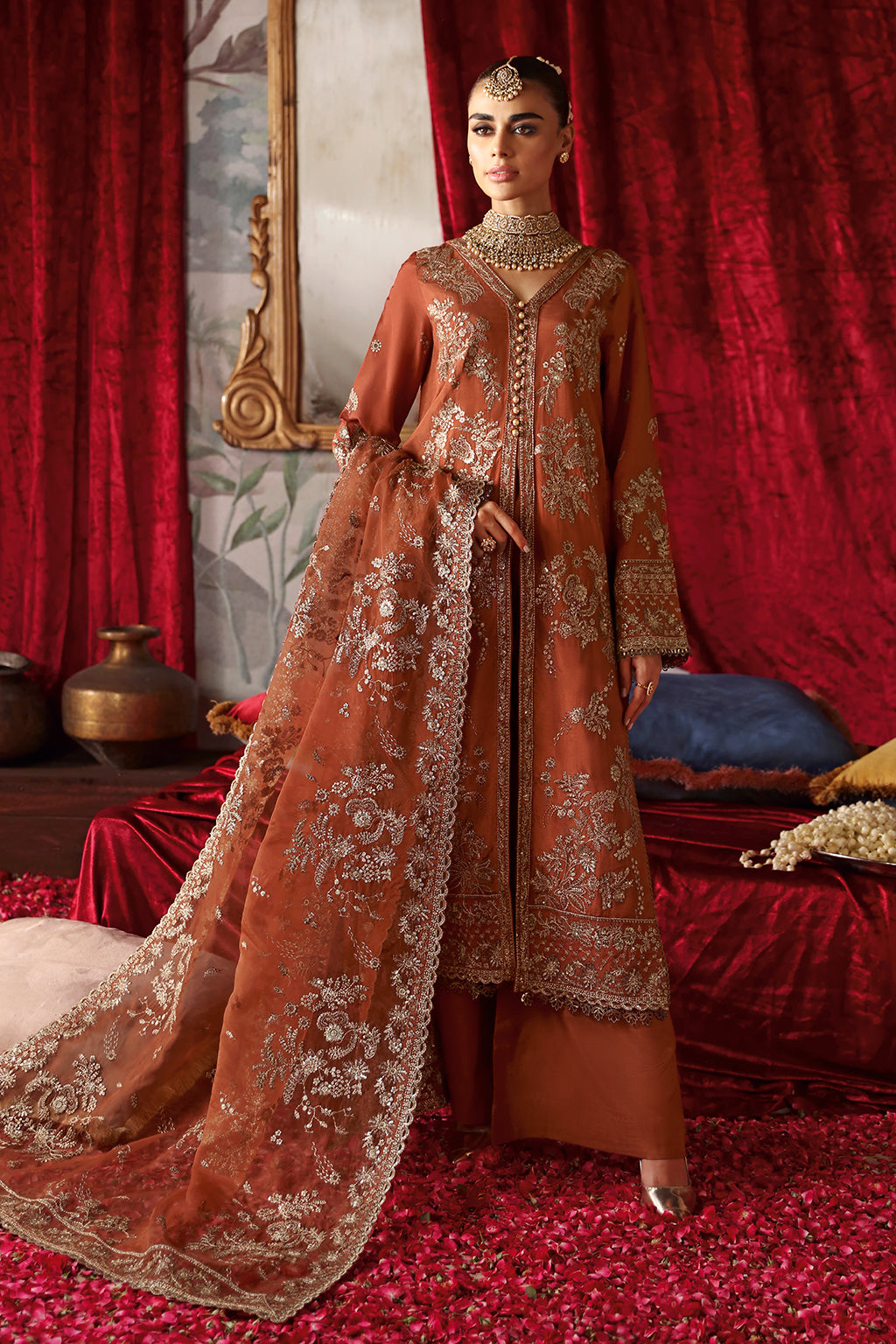 Shagna | Premium Raw Silk | Zarish S-02 - by Libasekhas UK - Registered Vendor of : Shagna - 100% Original Designer Dress