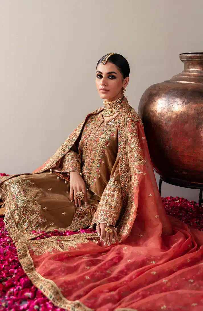 Emaan Adeel | Makhmal Velvet Edition 23 | MK-07 MERAKI - by - Libasekhas UK - Registered Vendor of : Emaan Adeel - 100% Original Designer Dresss