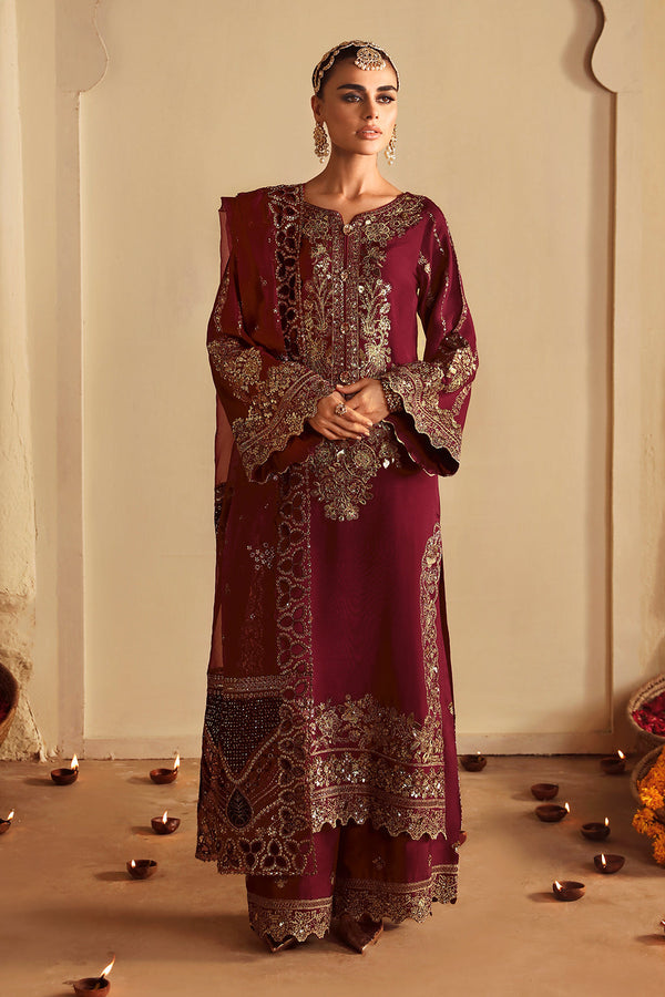 Shagna | Premium Raw Silk | Roshan S-04 - by Libasekhas UK - Registered Vendor of : Shagna - 100% Original Designer Dress