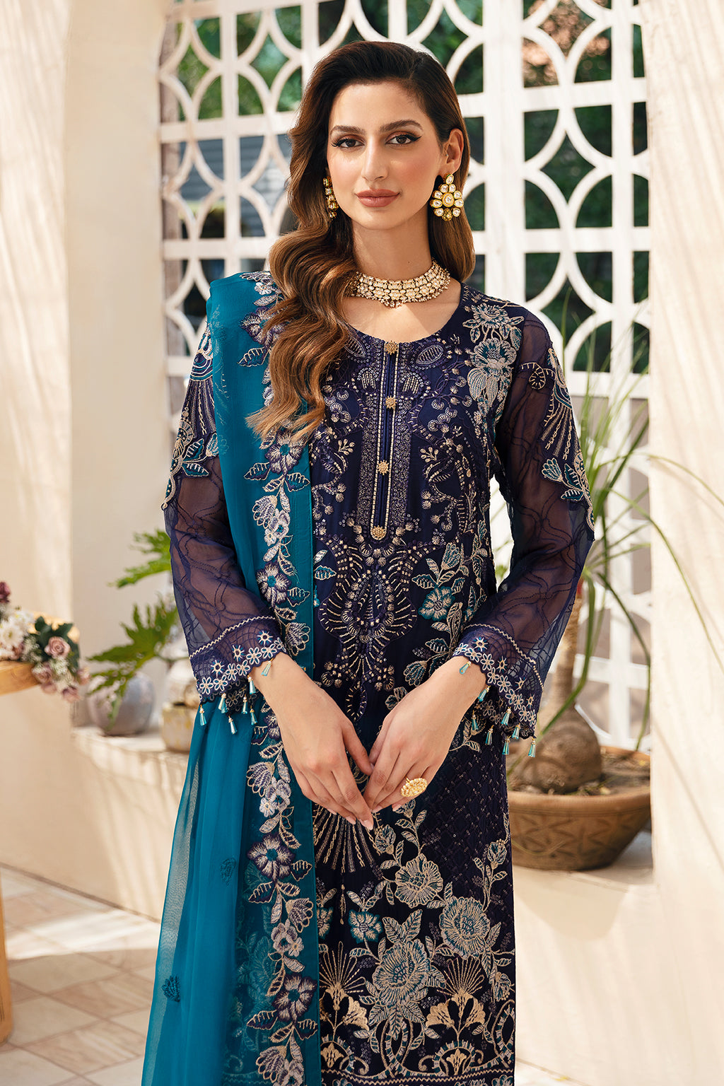 Ramsha | Chevron Chiffon Collection | A-903 - by - Libasekhas UK - Registered Vendor of : Ramsha - 100% Original Designer Dresss