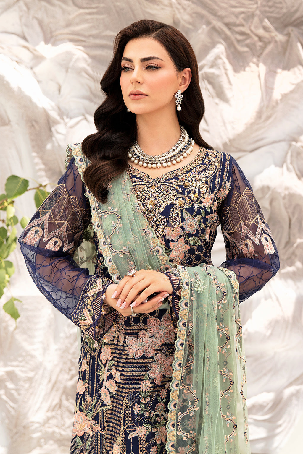 Ramsha | Minhal Organza Collection | M-902 - by - Libasekhas UK - Registered Vendor of : Ramsha - 100% Original Designer Dresss