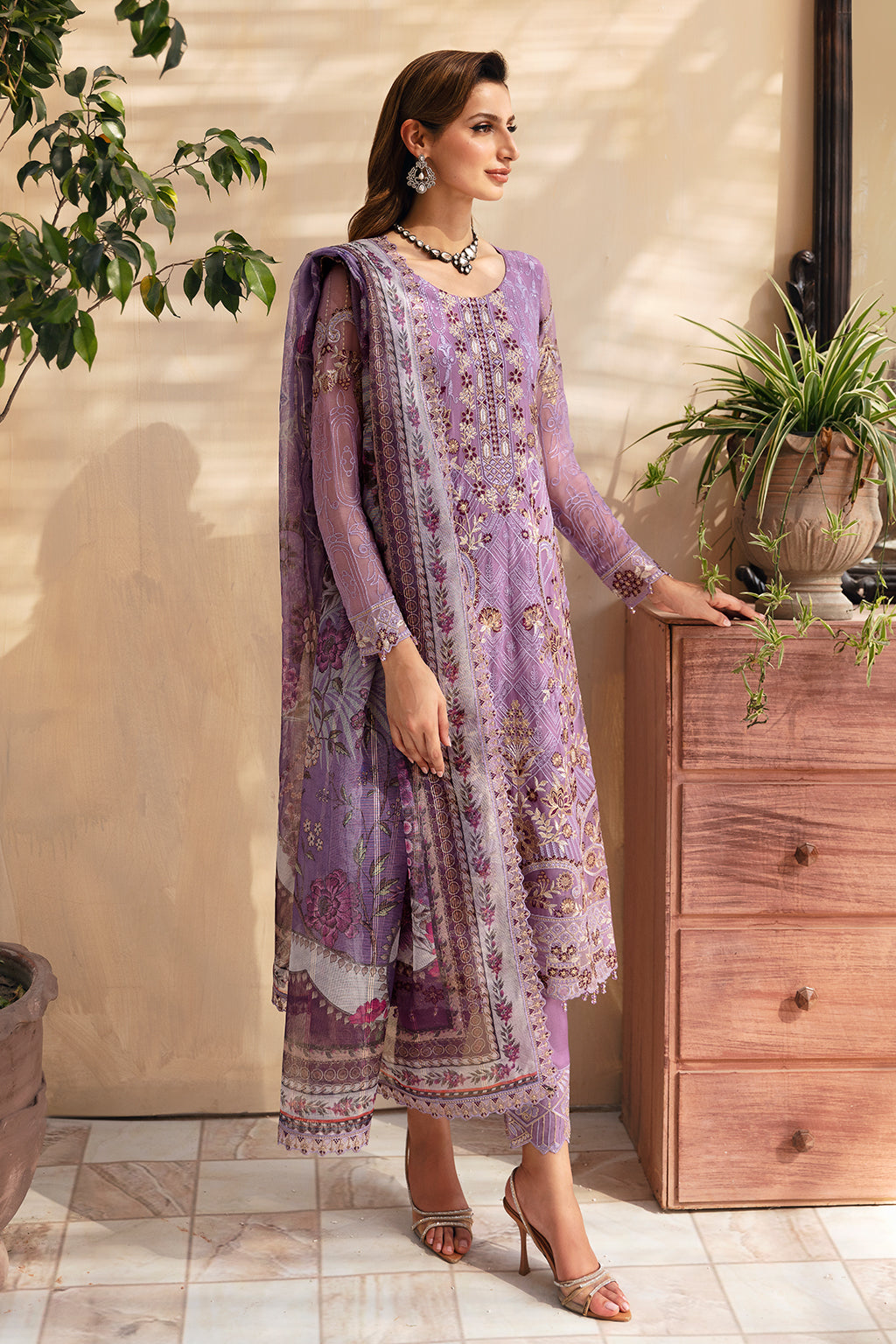 Ramsha | Chevron Chiffon Collection | A-906 - by - Libasekhas UK - Registered Vendor of : Ramsha - 100% Original Designer Dresss