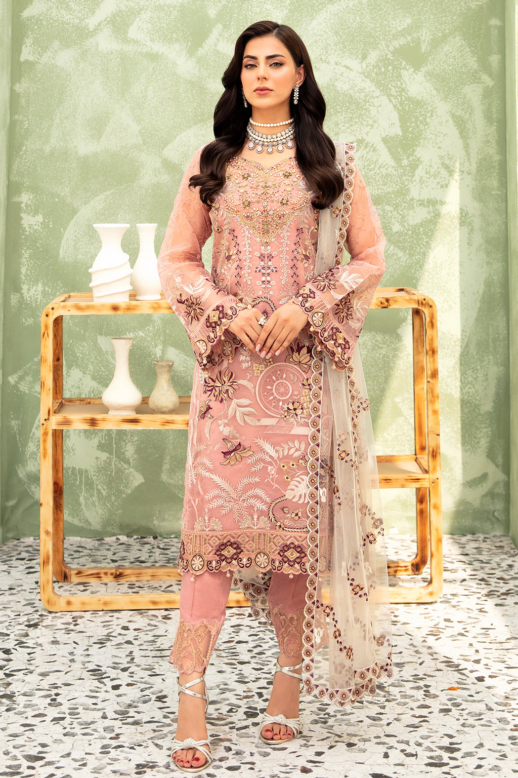 Ramsha | Minhal Organza Collection | M-903 - by - Libasekhas UK - Registered Vendor of : Ramsha - 100% Original Designer Dresss