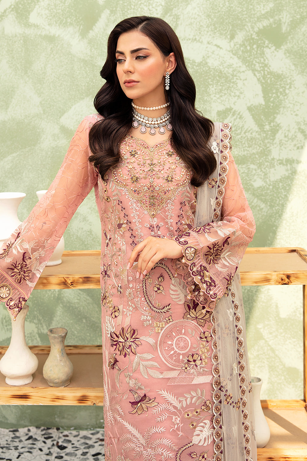 Ramsha | Minhal Organza Collection | M-903 - by - Libasekhas UK - Registered Vendor of : Ramsha - 100% Original Designer Dresss