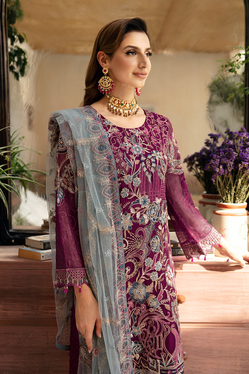 Ramsha | Chevron Chiffon Collection | A-911 - by - Libasekhas UK - Registered Vendor of : Ramsha - 100% Original Designer Dresss