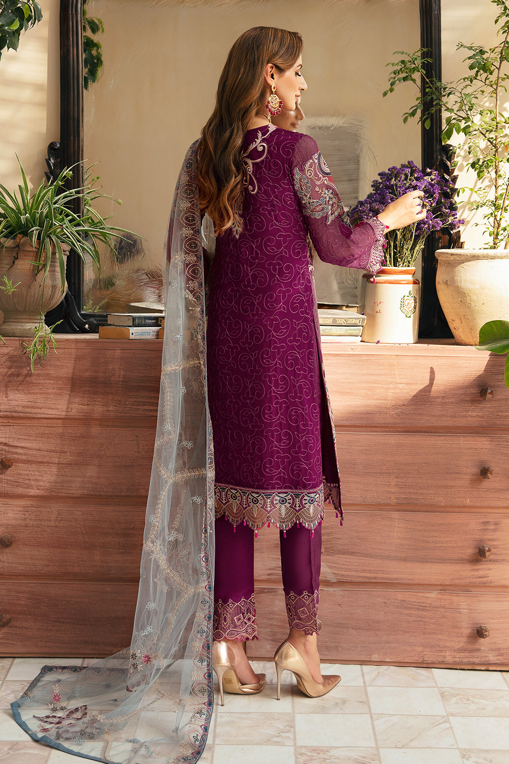 Ramsha | Chevron Chiffon Collection | A-911 - by - Libasekhas UK - Registered Vendor of : Ramsha - 100% Original Designer Dresss