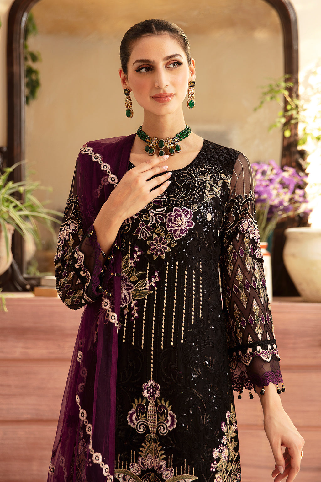 Ramsha | Chevron Chiffon Collection | A-905 - by - Libasekhas UK - Registered Vendor of : Ramsha - 100% Original Designer Dresss