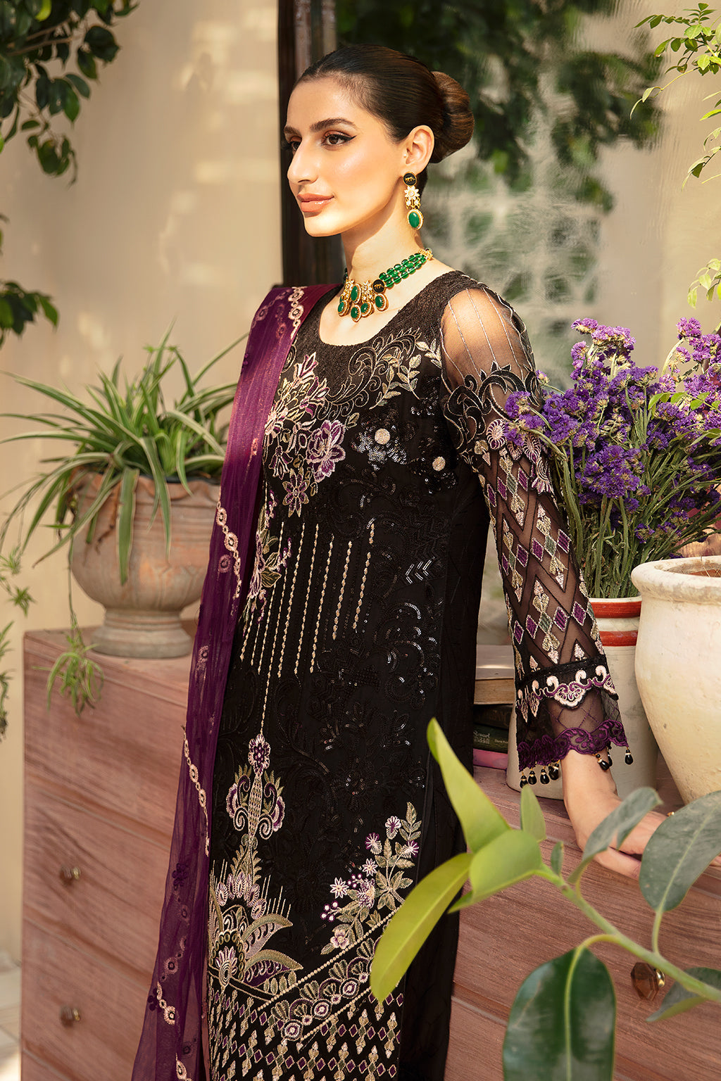 Ramsha | Chevron Chiffon Collection | A-905 - by - Libasekhas UK - Registered Vendor of : Ramsha - 100% Original Designer Dresss