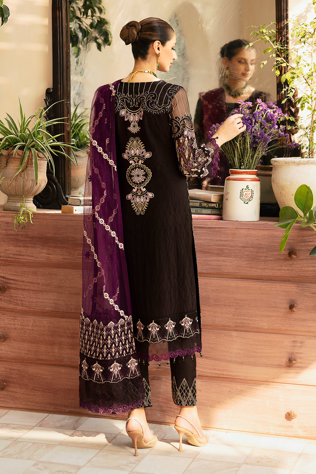 Ramsha | Chevron Chiffon Collection | A-905 - by - Libasekhas UK - Registered Vendor of : Ramsha - 100% Original Designer Dresss