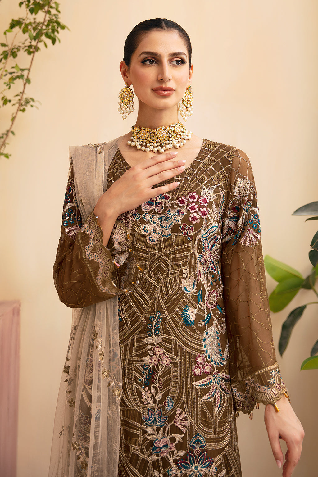 Ramsha | Chevron Chiffon Collection | A-910 - by - Libasekhas UK - Registered Vendor of : Ramsha - 100% Original Designer Dresss