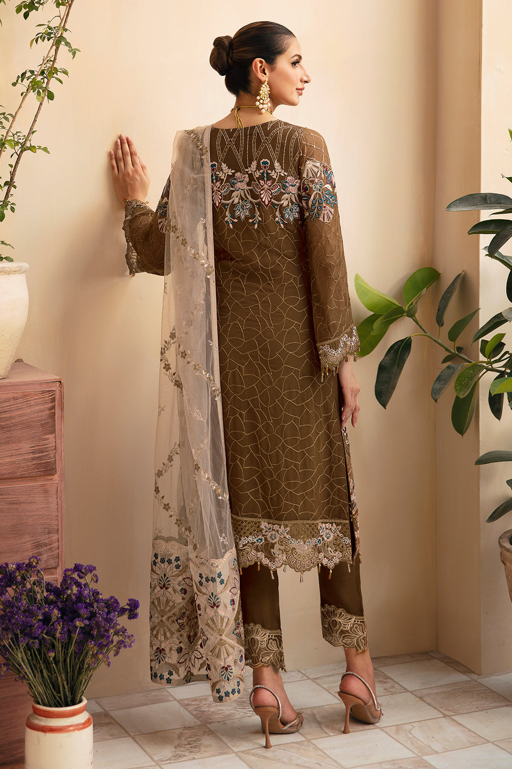 Ramsha | Chevron Chiffon Collection | A-910 - by - Libasekhas UK - Registered Vendor of : Ramsha - 100% Original Designer Dresss