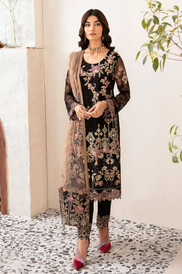 Ramsha | Rangoon Chiffon Collection 24 | D-1204 - by - Libasekhas UK - Registered Vendor of : Ramsha - 100% Original Designer Dresss