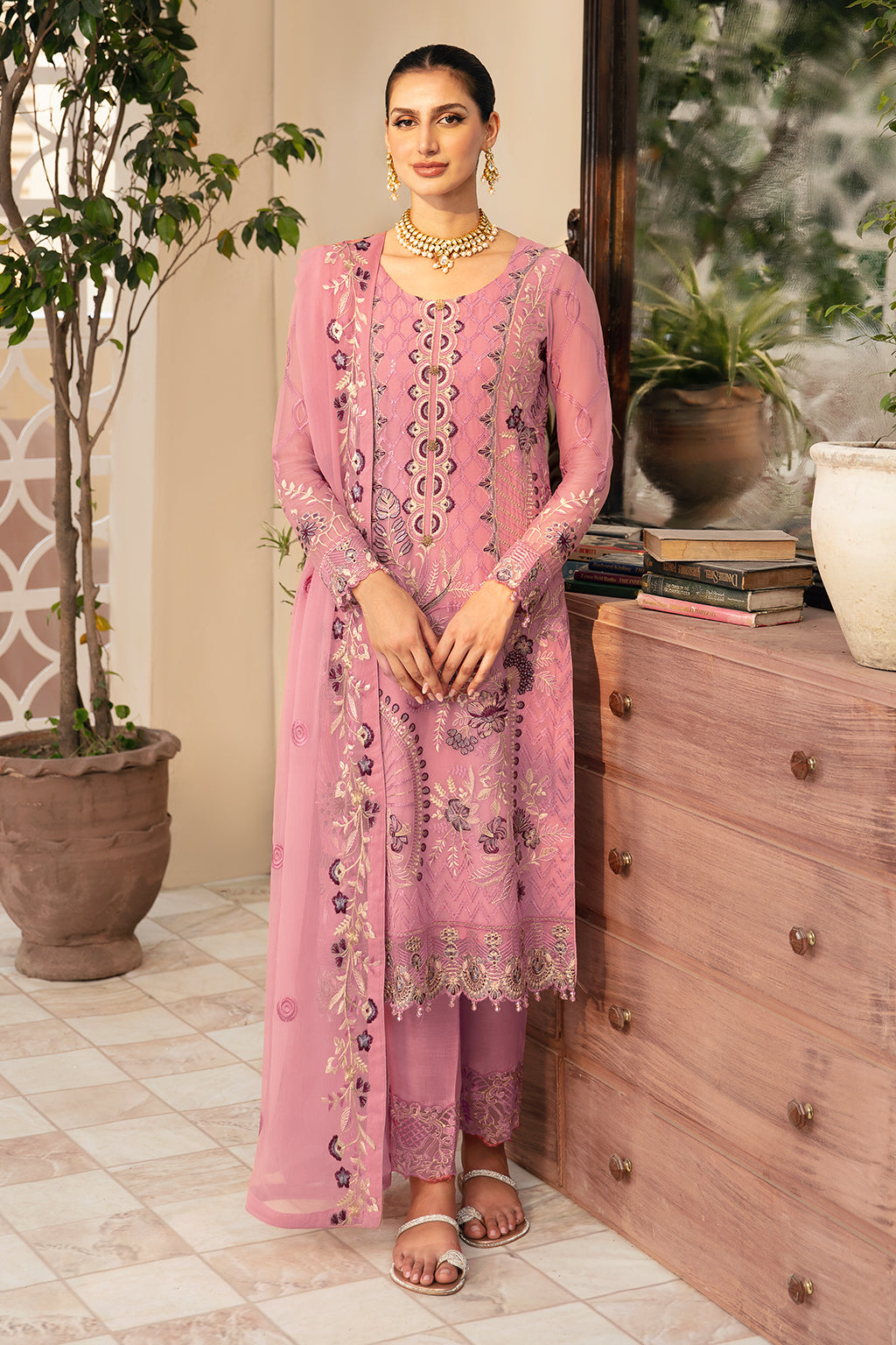 Ramsha | Chevron Chiffon Collection | A-909 - by - Libasekhas UK - Registered Vendor of : Ramsha - 100% Original Designer Dresss