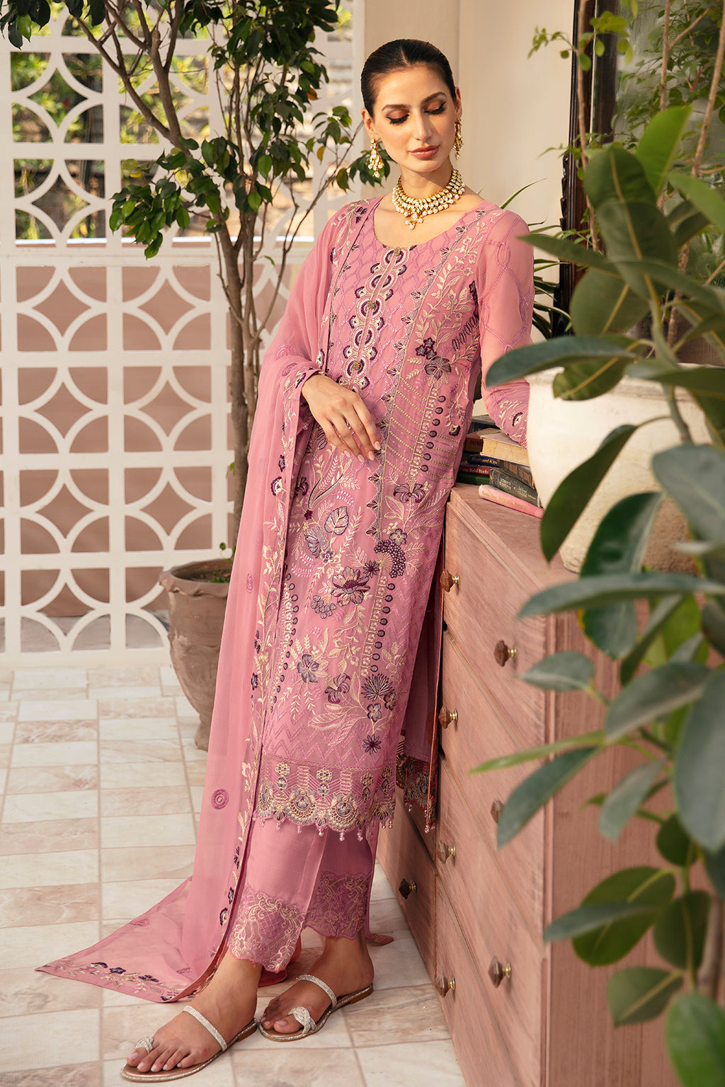Ramsha | Chevron Chiffon Collection | A-909 - by - Libasekhas UK - Registered Vendor of : Ramsha - 100% Original Designer Dresss