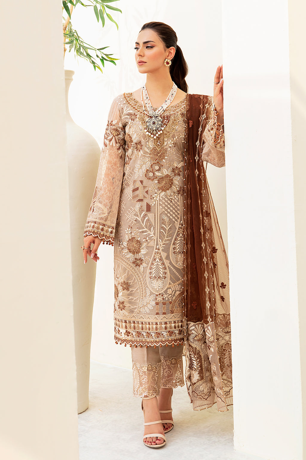 Ramsha | Minhal Organza Collection | M-904 - by - Libasekhas UK - Registered Vendor of : Ramsha - 100% Original Designer Dresss