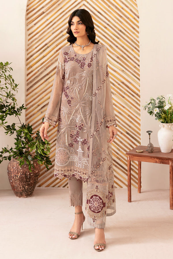 Ramsha | Rangoon Chiffon Collection 24 | D-1206 - by - Libasekhas UK - Registered Vendor of : Ramsha - 100% Original Designer Dresss