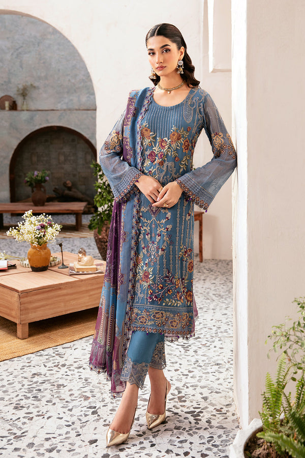 Ramsha | Rangoon Chiffon Collection 24 | D-1202 - by - Libasekhas UK - Registered Vendor of : Ramsha - 100% Original Designer Dresss