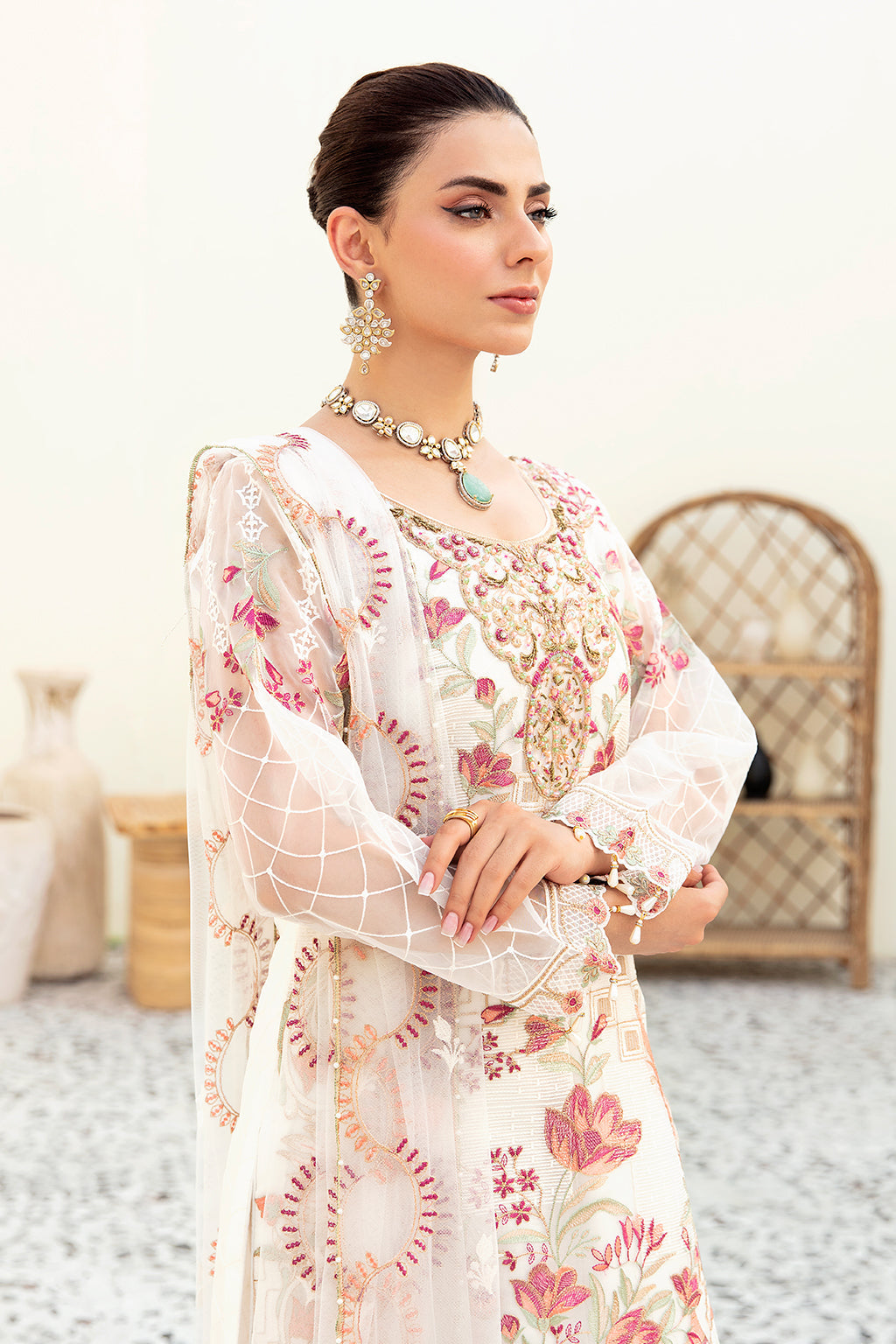 Ramsha | Minhal Organza Collection | M-907 - by - Libasekhas UK - Registered Vendor of : Ramsha - 100% Original Designer Dresss