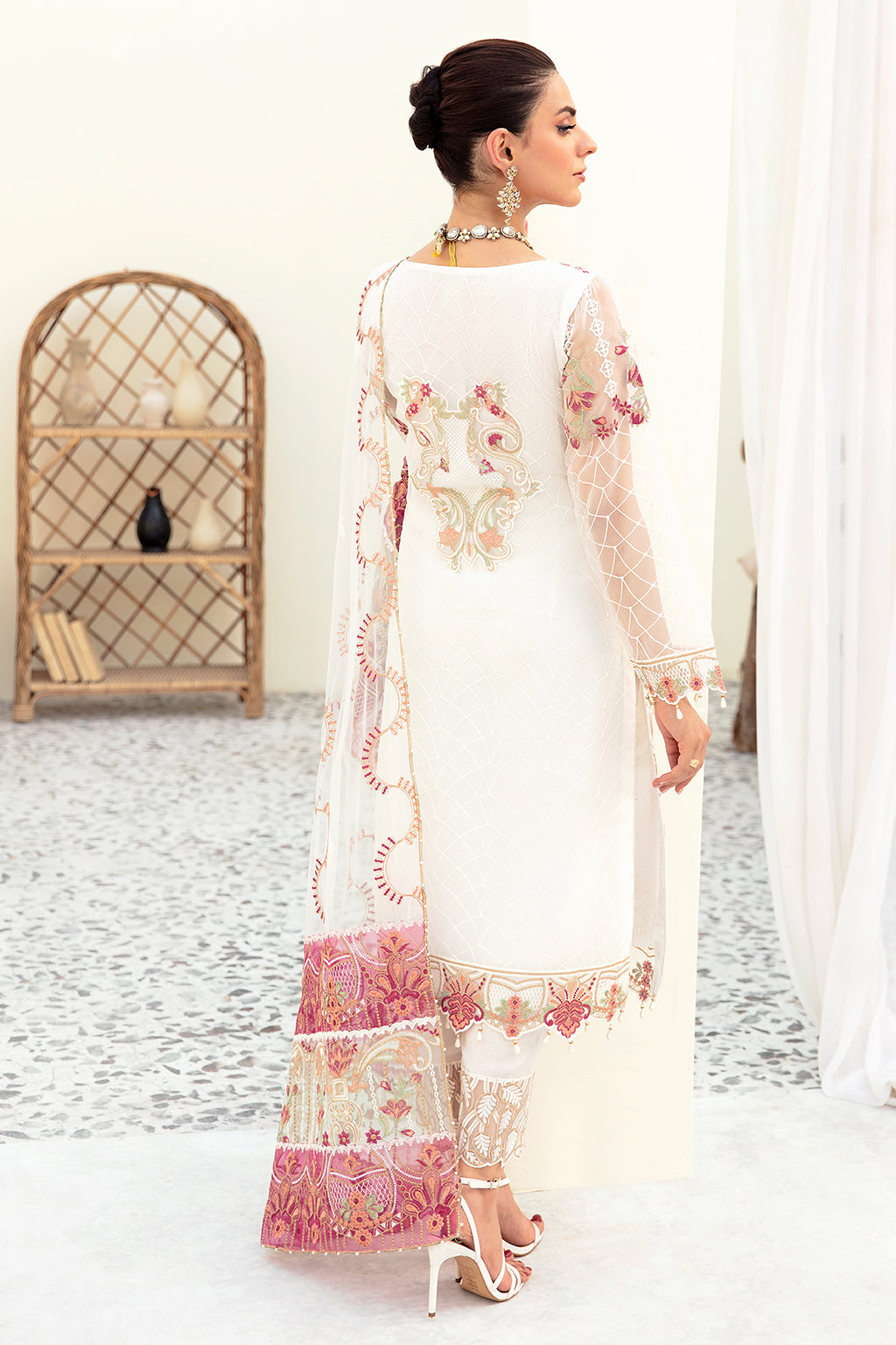 Ramsha | Minhal Organza Collection | M-907 - by - Libasekhas UK - Registered Vendor of : Ramsha - 100% Original Designer Dresss