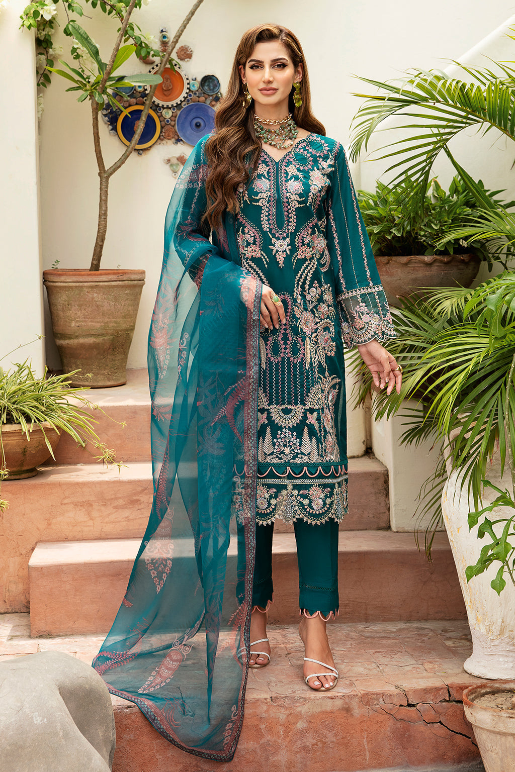 Ramsha | Luxury Lawn 24 | Y-808 - by - Libasekhas UK - Registered Vendor of : Ramsha - 100% Original Designer Dresss